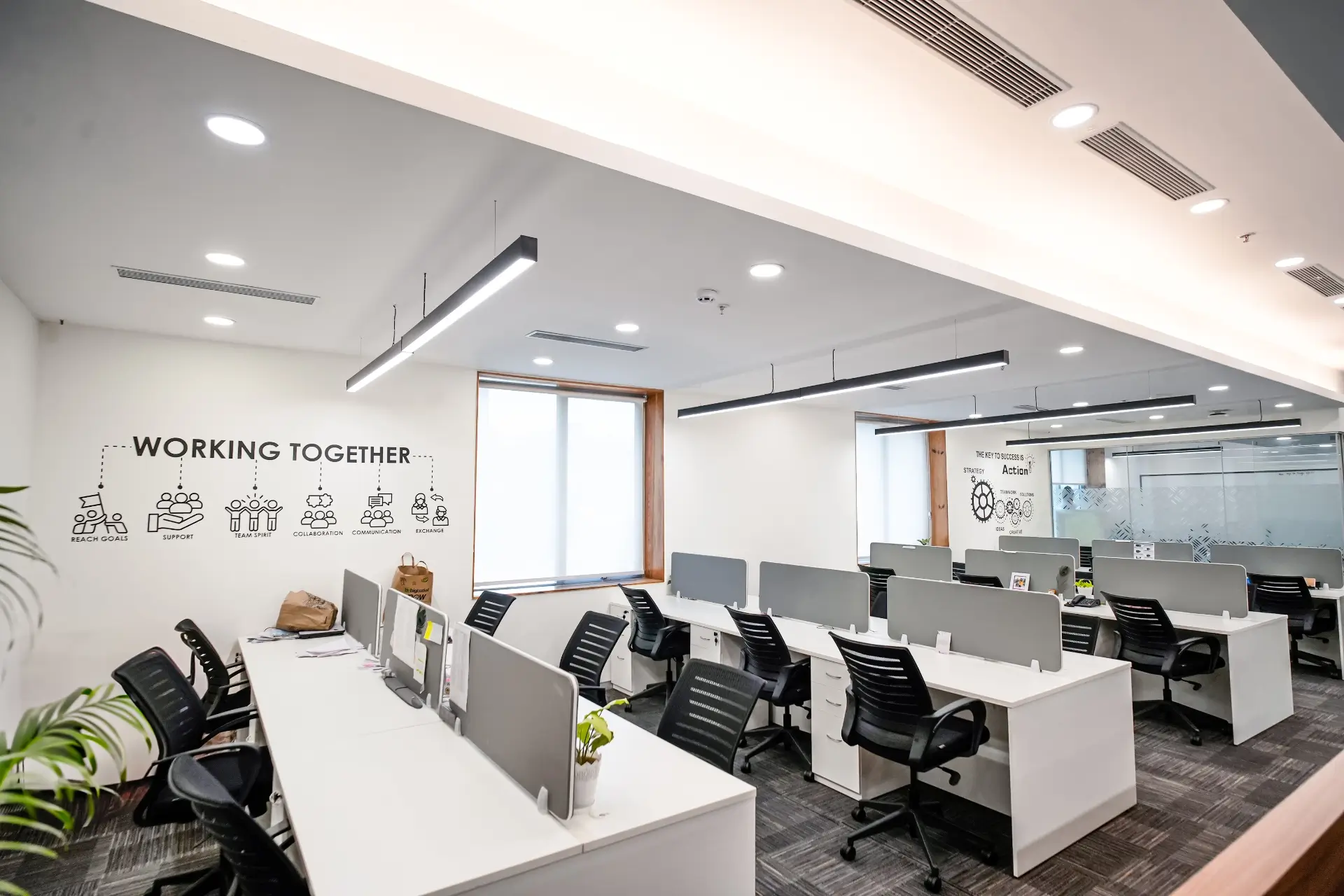 transition to open-plan office